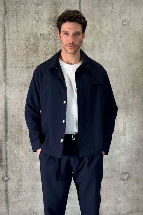 עליונית סט קלאסית – Classic Set Jacket (כחול)