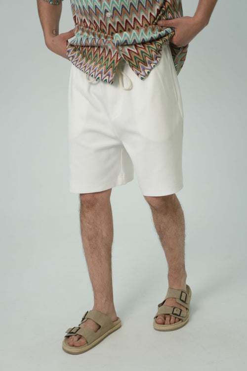 מכנס קצר קשירה – Essential Drawstring Short ( לבן)