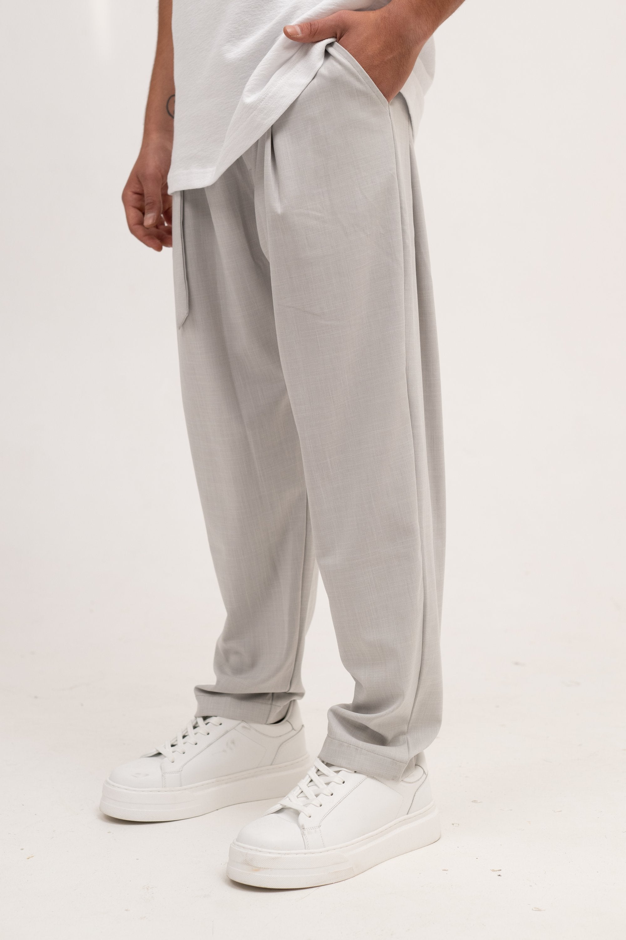 מכנס אלגנט סילבר – Stone Tailored