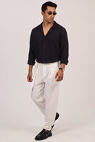מכופתרת ארוכה – Sunveil Linen (שחור) 5