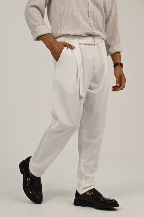 מכנס אלגנט לבן – Stone Tailored