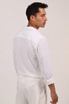 מכופתרת ארוכה – Sunveil Linen (לבן) 2