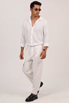 מכופתרת ארוכה – Sunveil Linen (לבן) 5